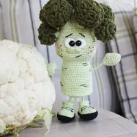 Вязаные игрушки: Брокколи