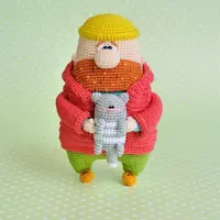 Вязаные игрушки: Мужичок