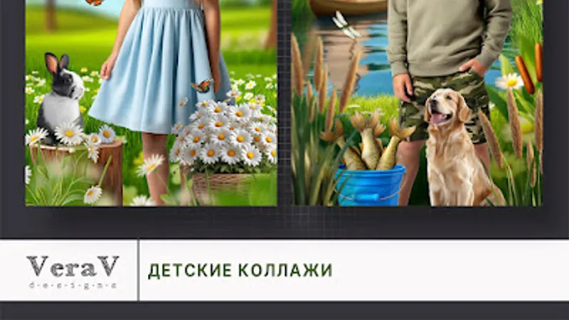 Набор 784. Детские коллажи