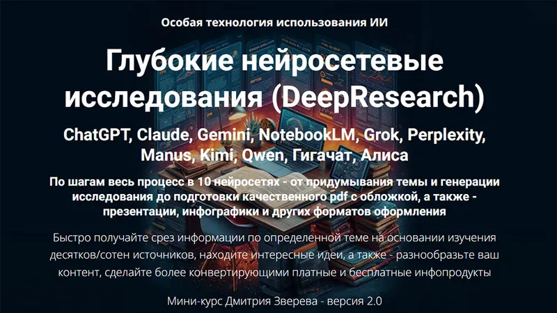 Глубокие нейросетевые исследования DeepResearch версия 2.0