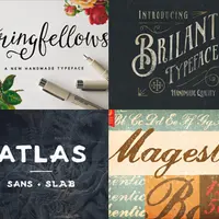 30 самых продаваемых креативных шрифтов