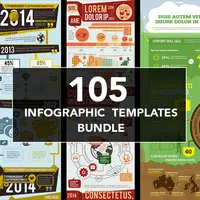 Мега набор: 105 шаблонов инфографики