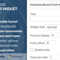 Extensive Recent Posts Widget Pro