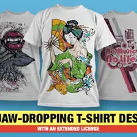 100 готовых принтов для футболок