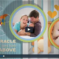 Видеошаблон для слайдшоу Birth Announcement - Baby Photo Album