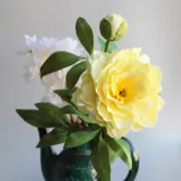 Пион древовидный и Хризантема шаровидная из фоамирана