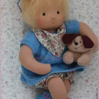 Малышка Фанни: кукла вальдорфского типа