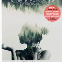 Фотошоп-экшены Double Exposure и Pixelated