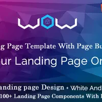 WOW Landing Page Template with Page Builder