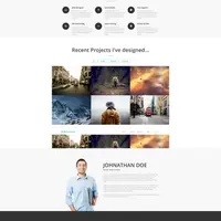 Набор шаблонов для создания сайтов портфолио в Muse