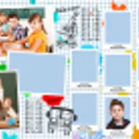 Выпускная фотокнига для начальной школы - "Школьная тетрадка"