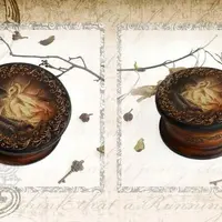 Шкатулка "Дитя дракона" + Ключница "Ирис"