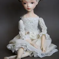 Подвижная будуарная кукла